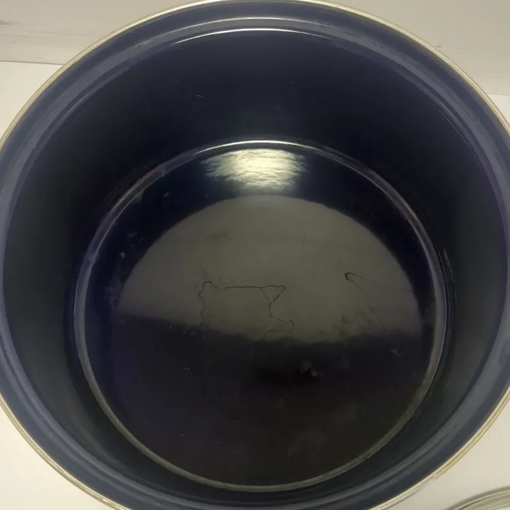 Vintage Chantal Cobalt Blue 5 Qt Dutch Oven Enamel On Steel 